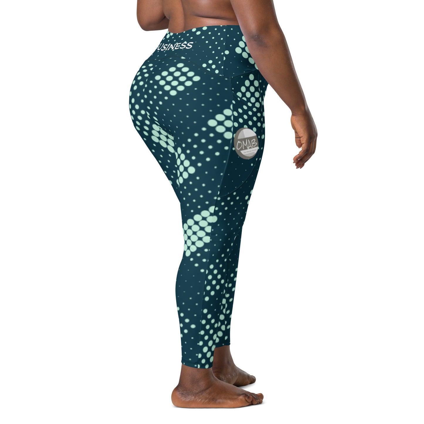 Crossover leggings with pockets