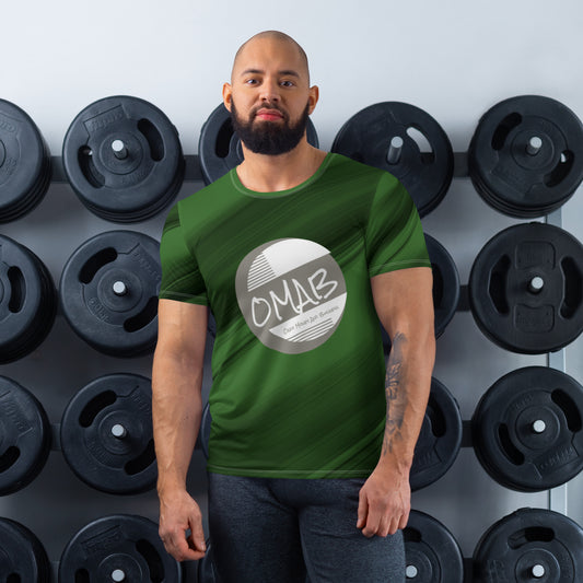 Green OMAB Men's Athletic T-shirt