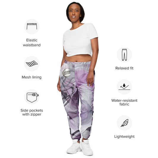 Purple Swirl OMAB track pants