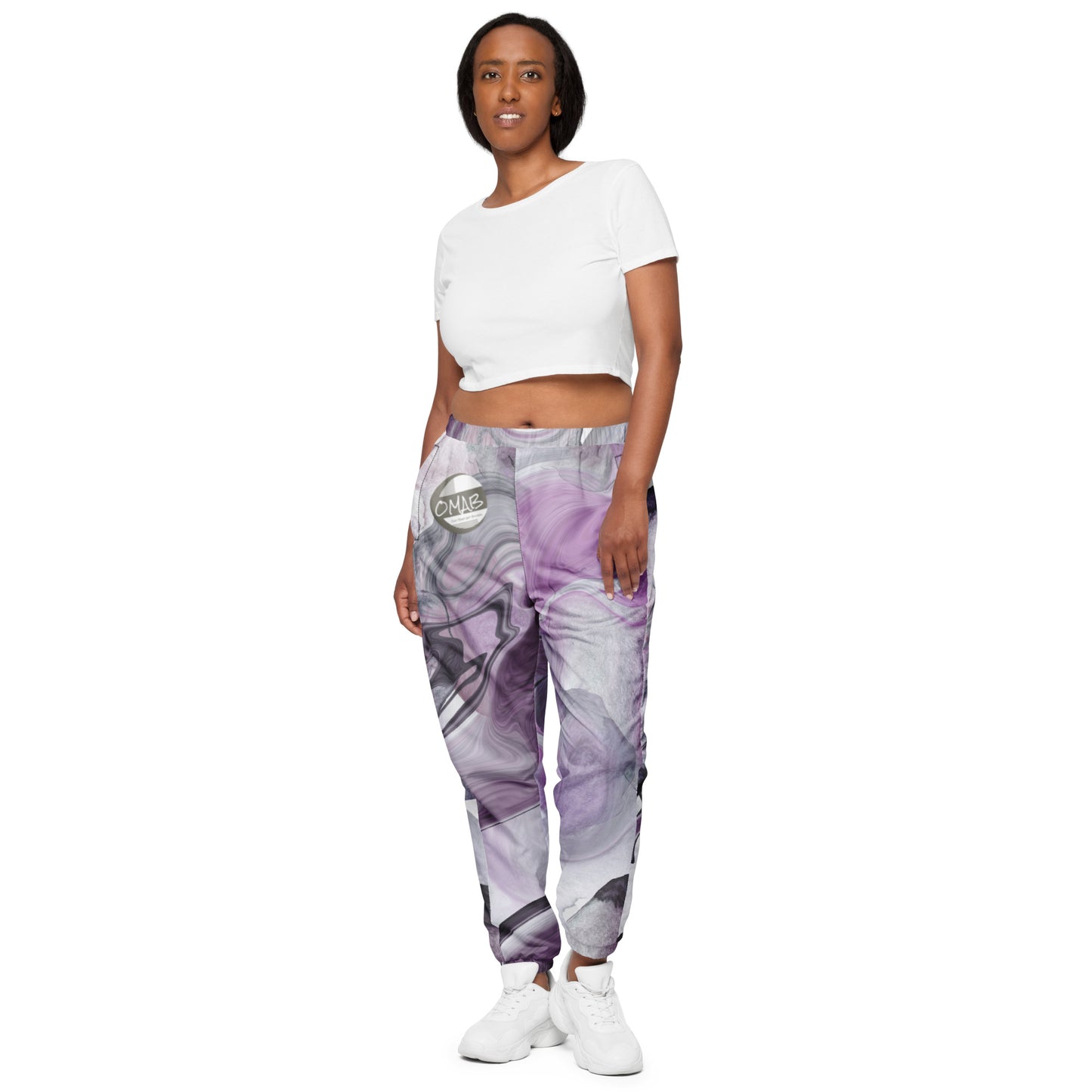 Purple Swirl OMAB track pants