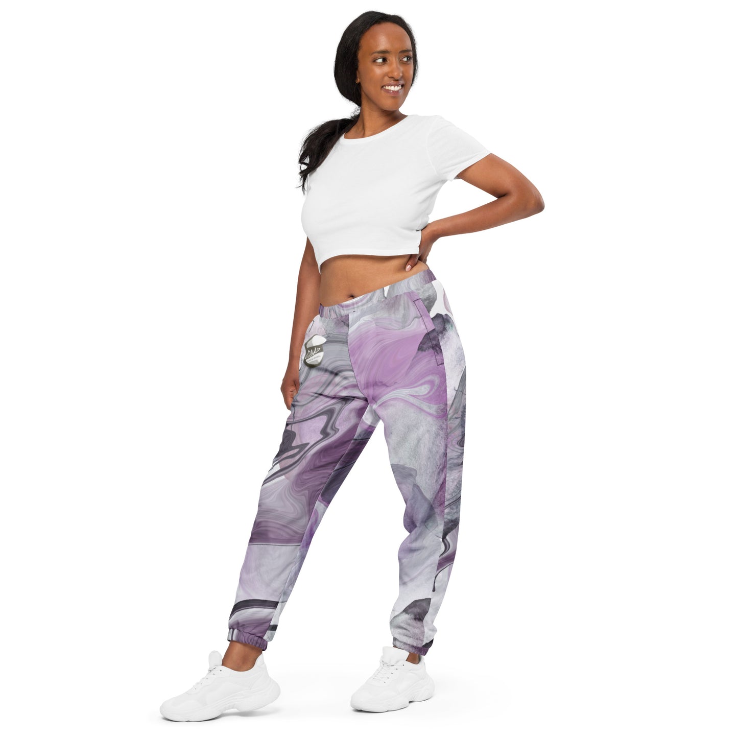 Purple Swirl OMAB track pants