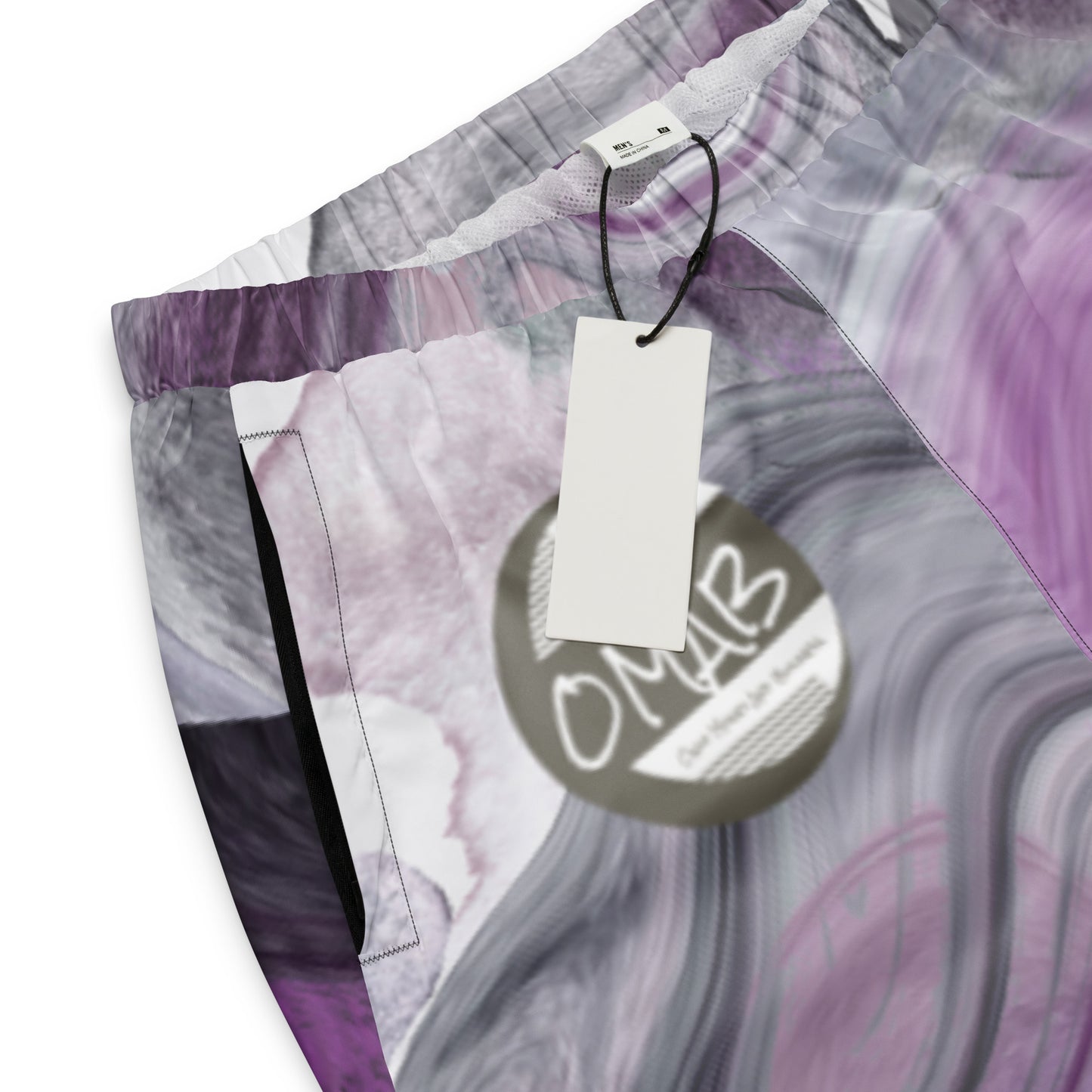 Purple Swirl OMAB track pants