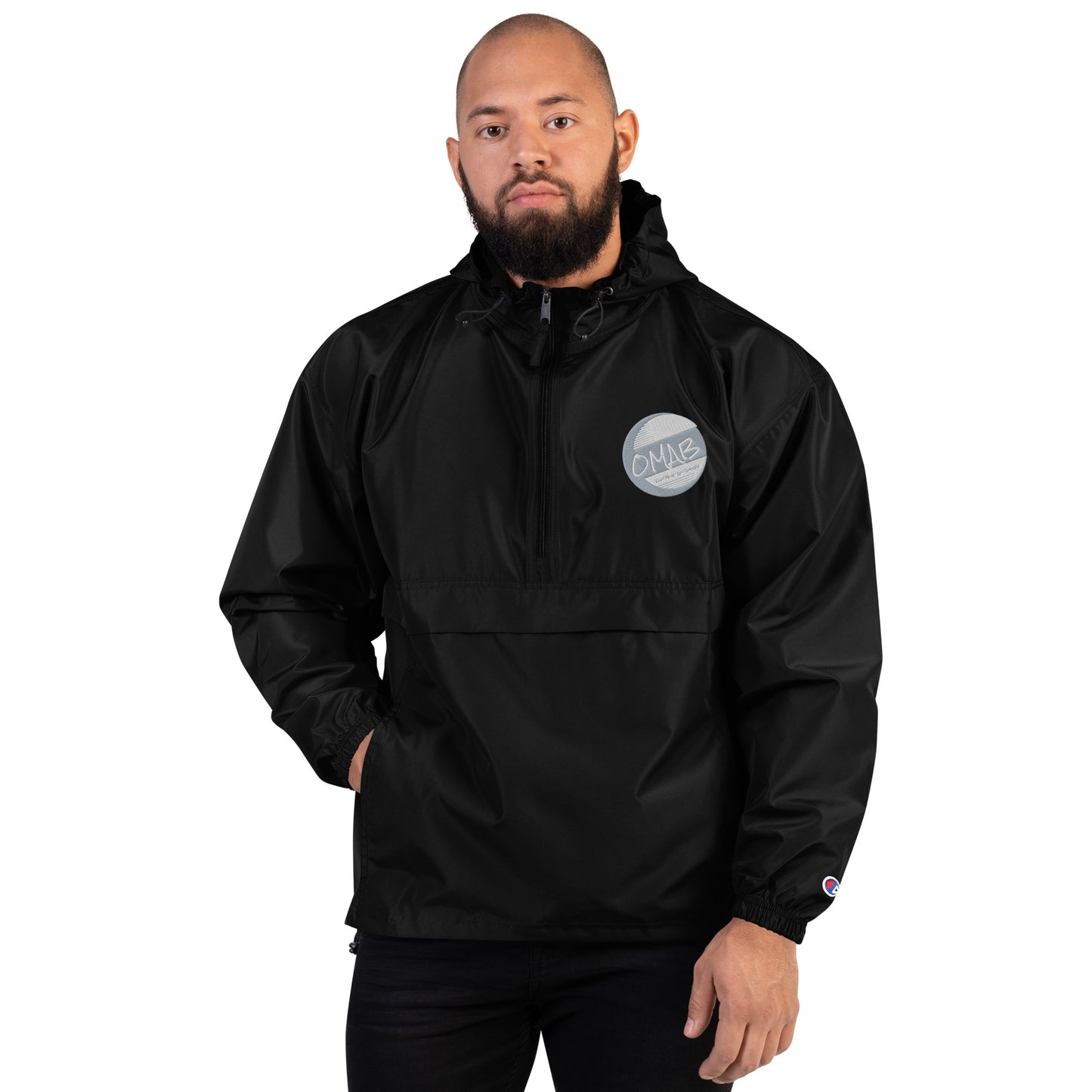 OMAB Embroidered Champion Packable Jacket