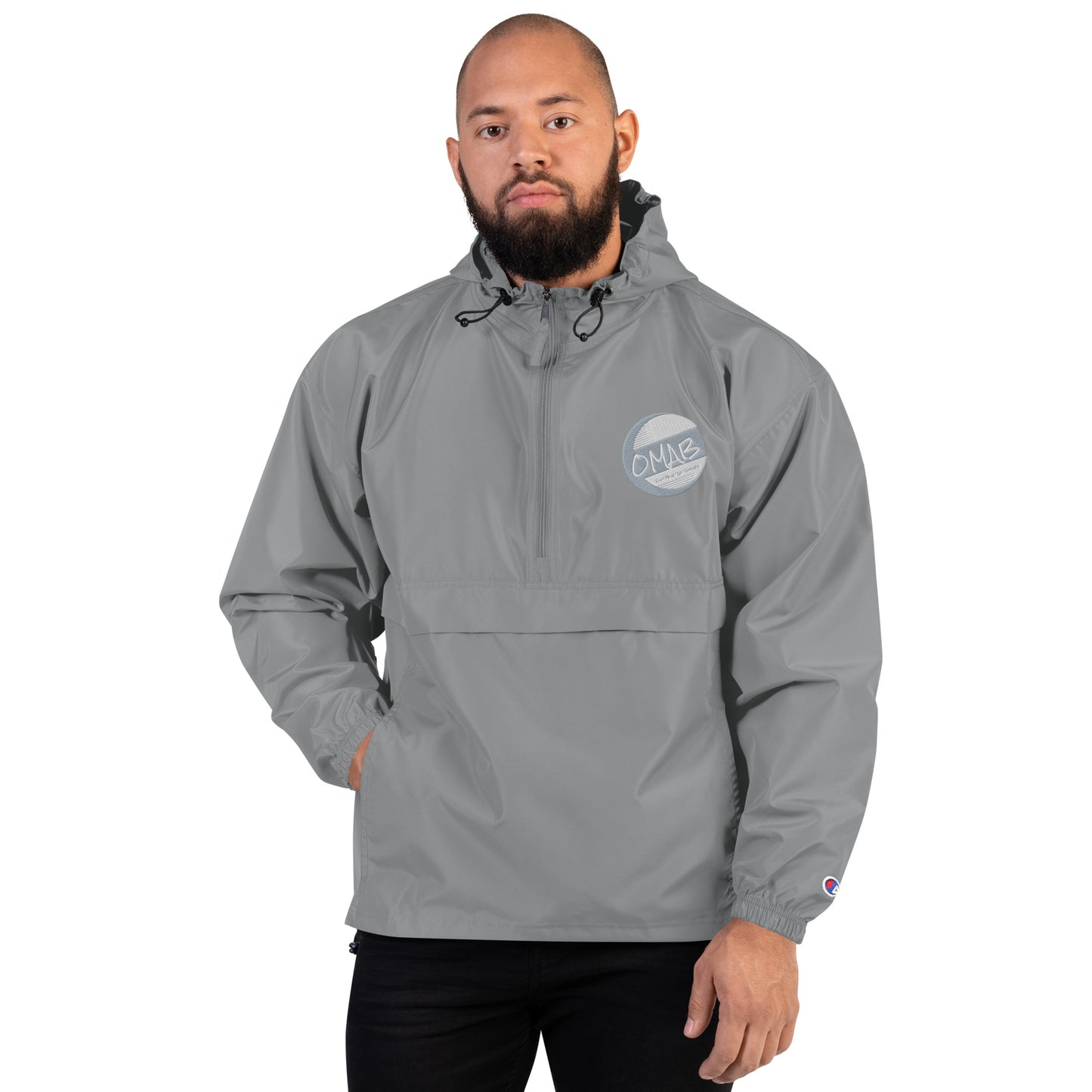 OMAB Embroidered Champion Packable Jacket