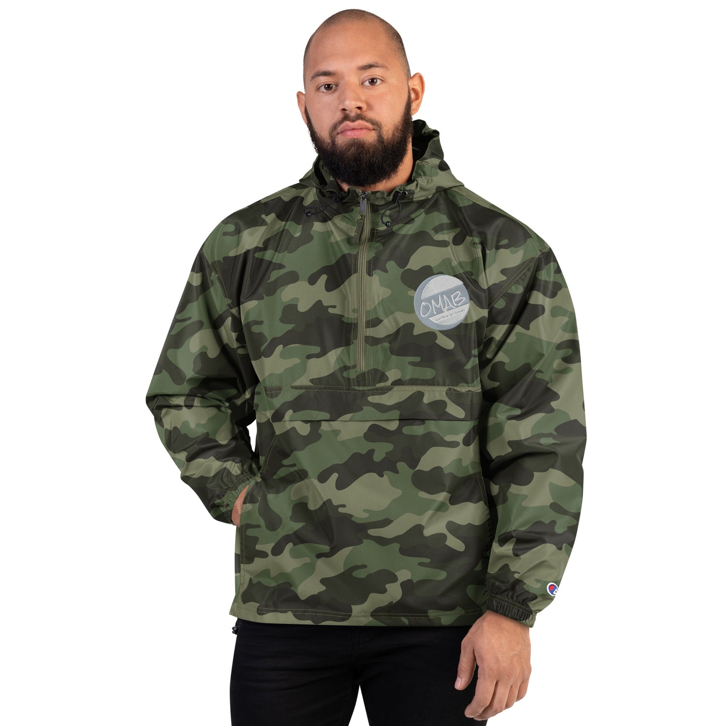 OMAB Embroidered Champion Packable Jacket