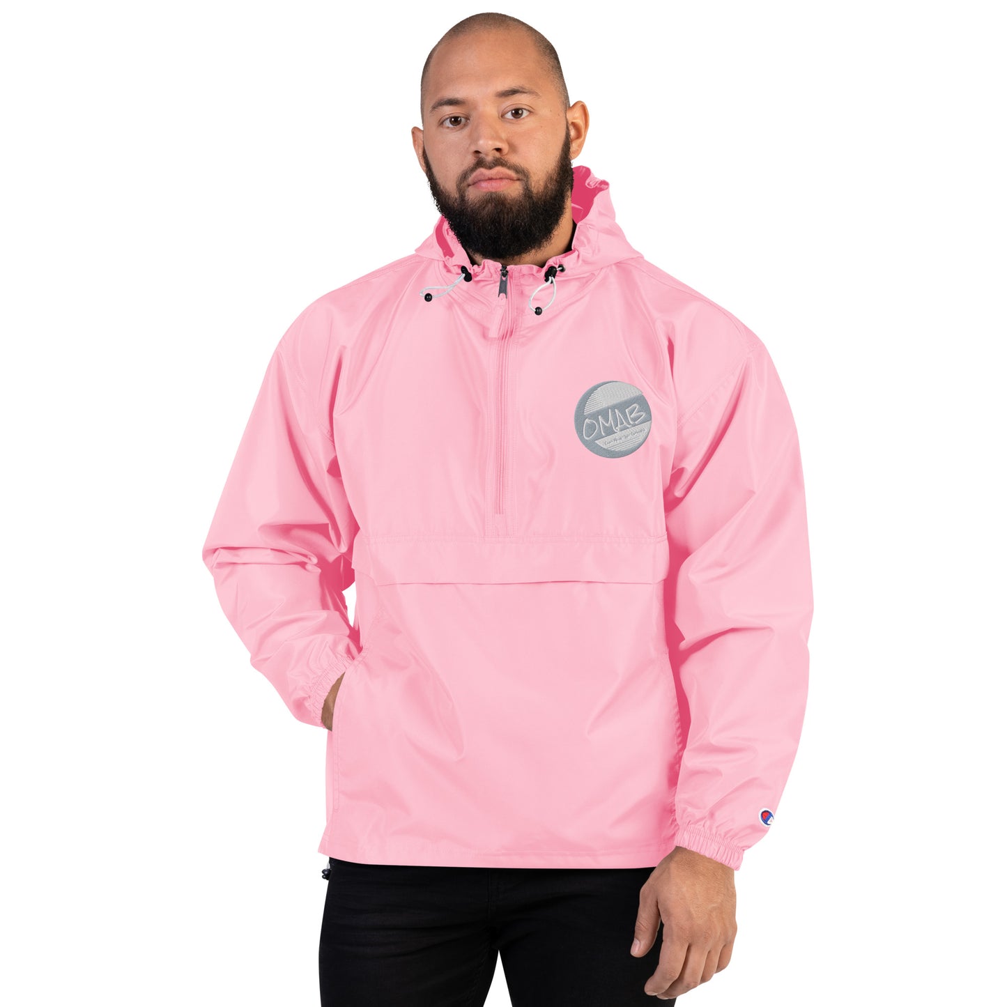 OMAB Embroidered Champion Packable Jacket