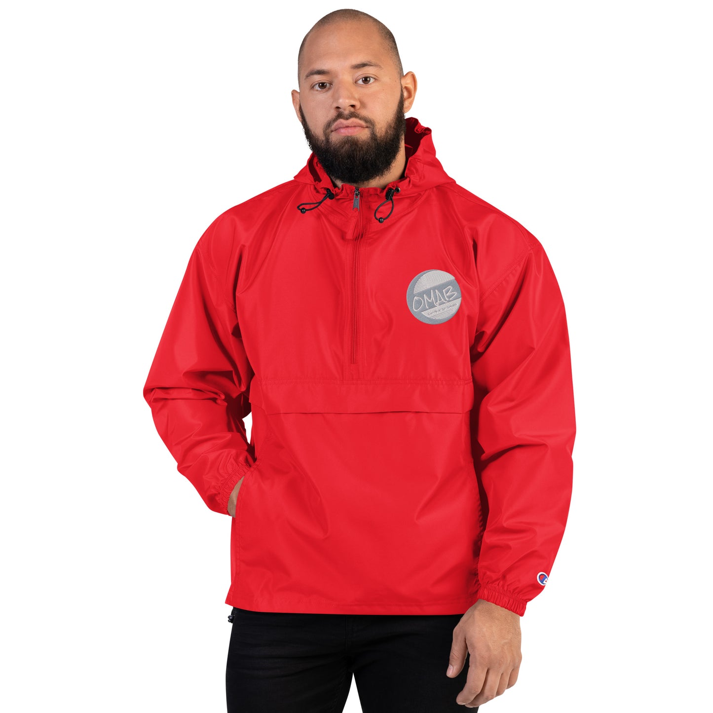 OMAB Embroidered Champion Packable Jacket