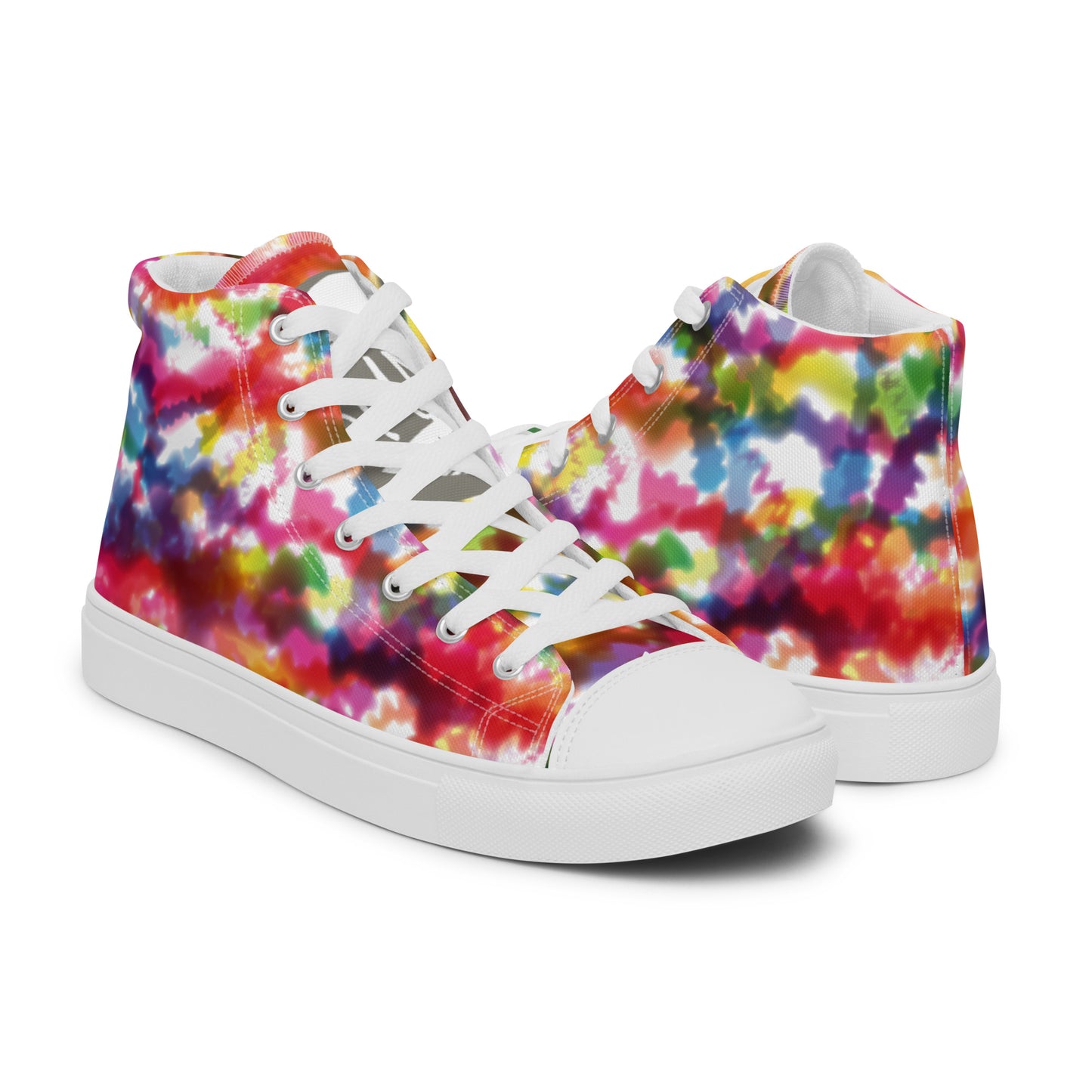 Tie Dye OMAB Women’s high top canvas shoes